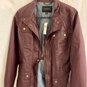 Burgundy Banana Republic "Utility" jacket